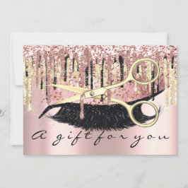 Convite Hairdresser do Certificado de Presente Makeup Lash
