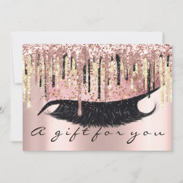 Convite Hairdresser do Certificado de Presente Makeup Lash