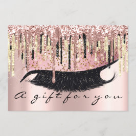 Convite Hairdresser do Certificado de Presente Makeup Lash