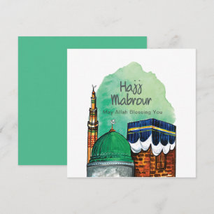 Convite Hajj Mabrour, Kaaba Sagrada em Meca Arábia Saudita