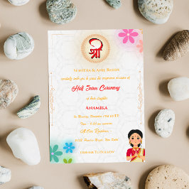 Convite Half Saree Ritu Kala Samskara