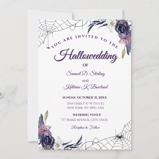 Convite Hallowedding (Frente)