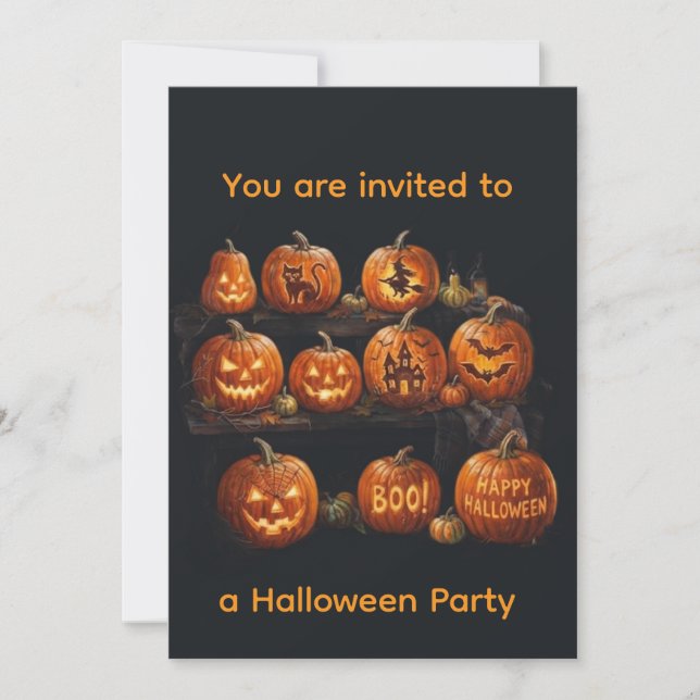 Convite Halloween  (Frente)