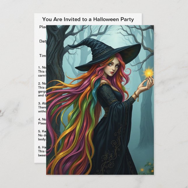 Convite Halloween (Frente/Verso)