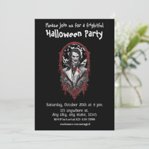 Convite Halloween, 12 vampiros, assustador, assustador,