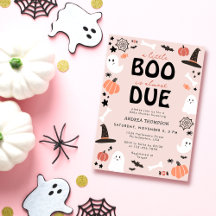Halloween A Little Boo é quase Chá de fraldas devi