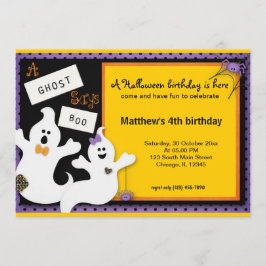 Convite Halloween Aniversário