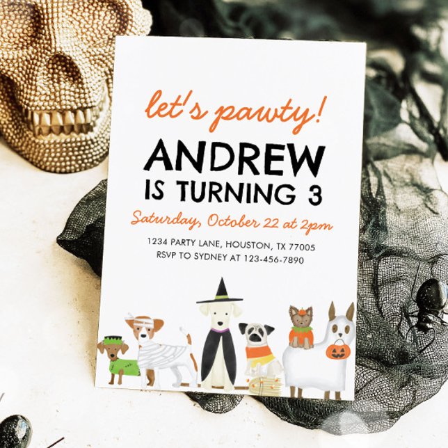 Convite Halloween Aniversário do Dia do Dia das Bruxas do  (Criador carregado)