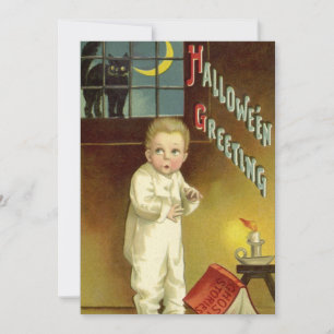 Convite Halloween Antigo por Ellen Clapsaddle, História de