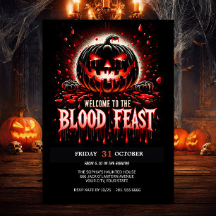 Convite Halloween, Banquete de sangue
