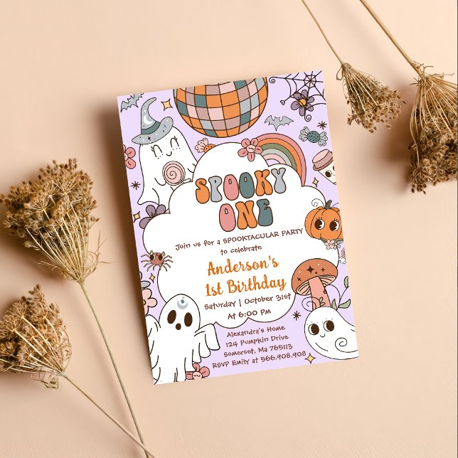 Convite Halloween Birthday Spooky One Party (Criador carregado)