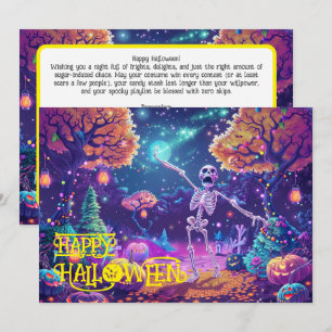 Convite Halloween Bone para ser selvagem!