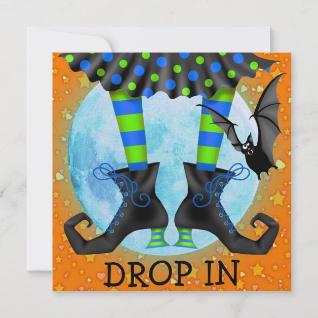 Convite Halloween Cai (Frente)