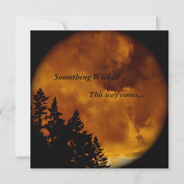 Convite Halloween Convida: Alguma Coisa Pervertida (Frente)