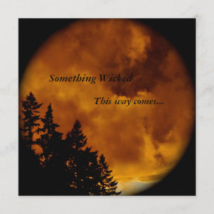 Convite Halloween Convida: Alguma Coisa Pervertida