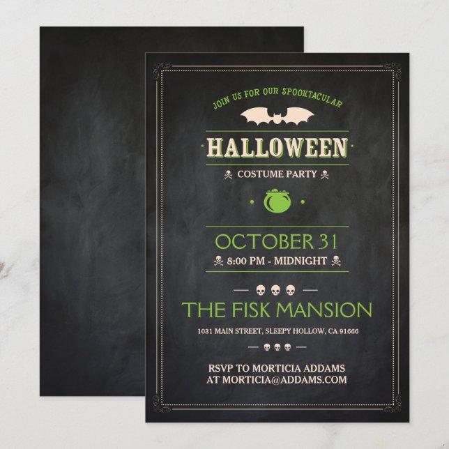 Convite Halloween Convida: Spooktacular - Personalizável (Frente/Verso)