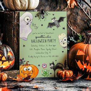 Convite Halloween divertido infantil