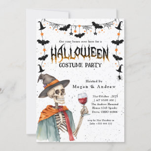 Convite Halloween do Partido Anual Familiar