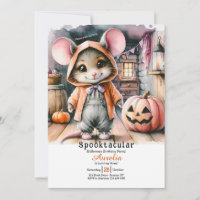Halloween do rato do campo