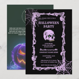 Convite Halloween do Skull & Bones Specter Office Party