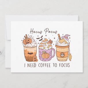 Convite Halloween e Café