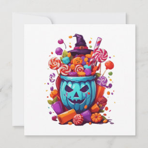Convite Halloween engraçado