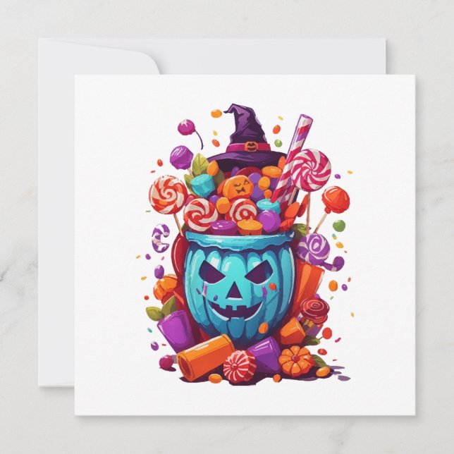Convite Halloween engraçado  (Frente)
