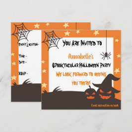 Convite Halloween Espetacular Personalizado