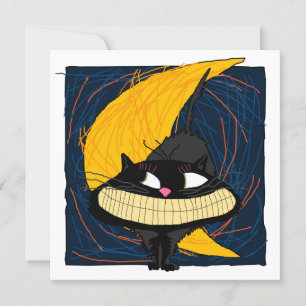 Convite Halloween Fraidy Cat