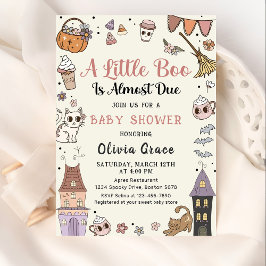 Convite Halloween Ghost A Little Boo É O Chá de fraldas