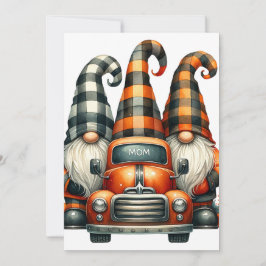 Convite Halloween Gnomes Invitation