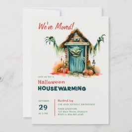 Convite Halloween House Aquecendo Monstro Almoço Dígitos E