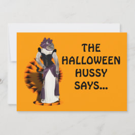 Convite Halloween Hussy