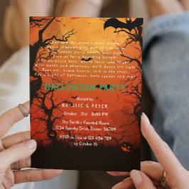 Convite Halloween I Dark Forest Poem