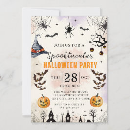 Convite Halloween Kids Spooktacular Party Invitation