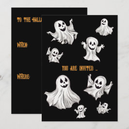 Convite Halloween: Kleine Geister - 