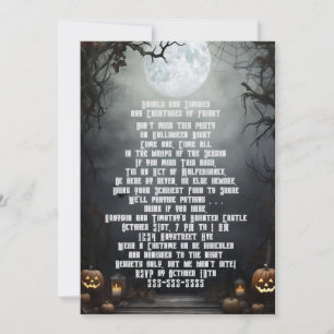 Convite Halloween Moon