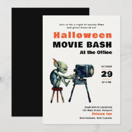 Convite Halloween Office Party Business Movie Bash Gremlin