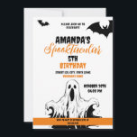 Convite Halloween Orange and White Scary Ghost Birthday<br><div class="desc">Aniversário do Halloween Orange e White Scary Ghost, se você está procurando algo especial na ocasião do Halloween, especialmente por uma festa de aniversário, então, este convite é para você. Eu tenho um fantasma assustador, mais informações de aniversário, então, não hesite em personalizá-lo :) Se você encarar qualquer problema personalizando...</div>