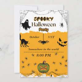 Convite Halloween party invitation
