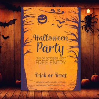 Convite Halloween Party Trick or Treat Invitations