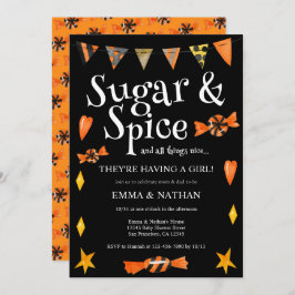 Convite Halloween Pensei que era um Chá de fraldas Casal