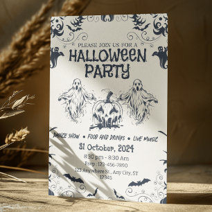 Convite Halloween Personalizado de Evento Único de crio