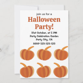 Convite Halloween Pumpkin outono outono no outono