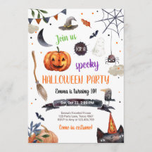 Halloween Pumpkin Witch Cat Spider Spookit Anivers