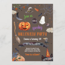 Halloween Pumpkin Witch Cat Spider Spookit Anivers