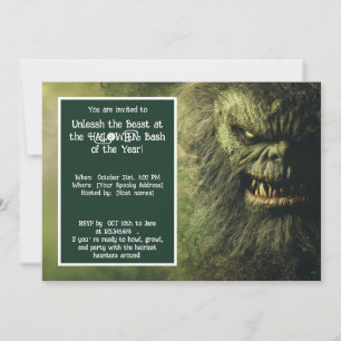 Convite Halloween Savage Halloween Fiesta