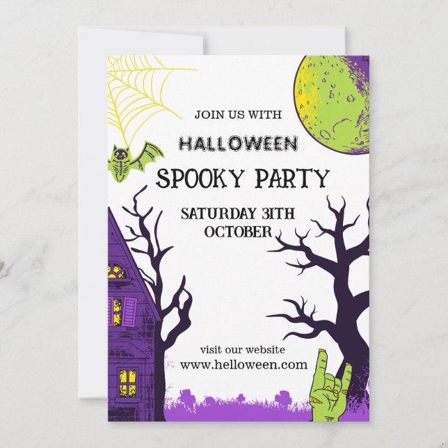 Convite Halloween Simple (Frente)