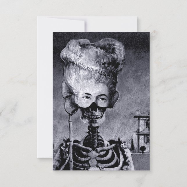 Convite Halloween Skeleton Invite (Frente)