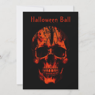 Convite Halloween Skull
